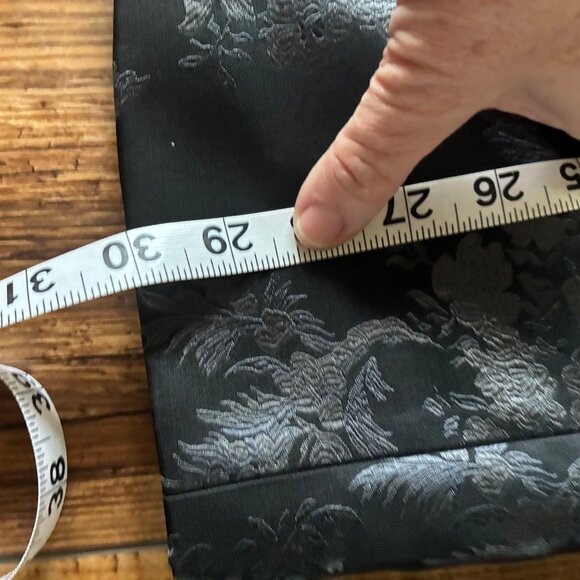 Express Men’s Slim Fit Black Floral Jacquard Blazer - 44R Evening, Formal Party - Picture 7 of 8